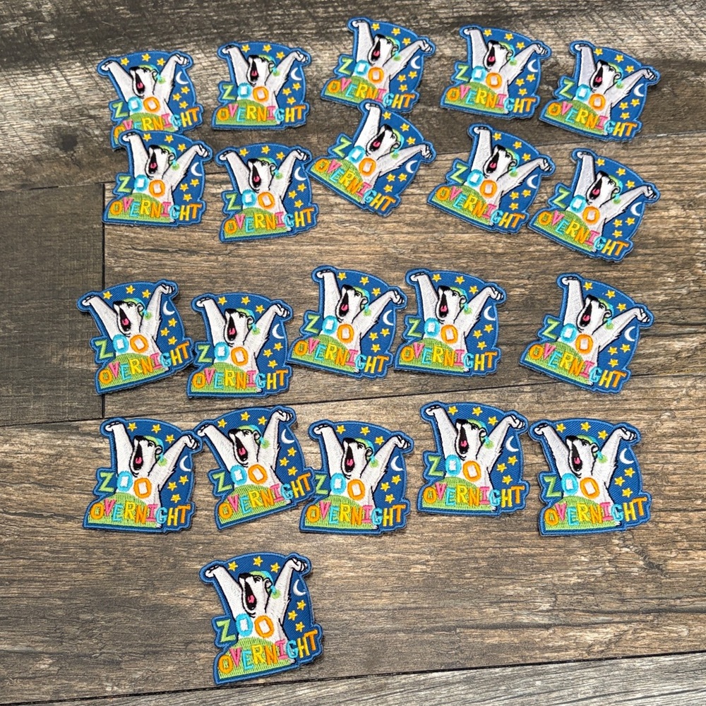 21 Zoo Overnight Patches badges guides embers sparks camp emblem